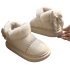 Warm Fluffy Bow Plush Shoes