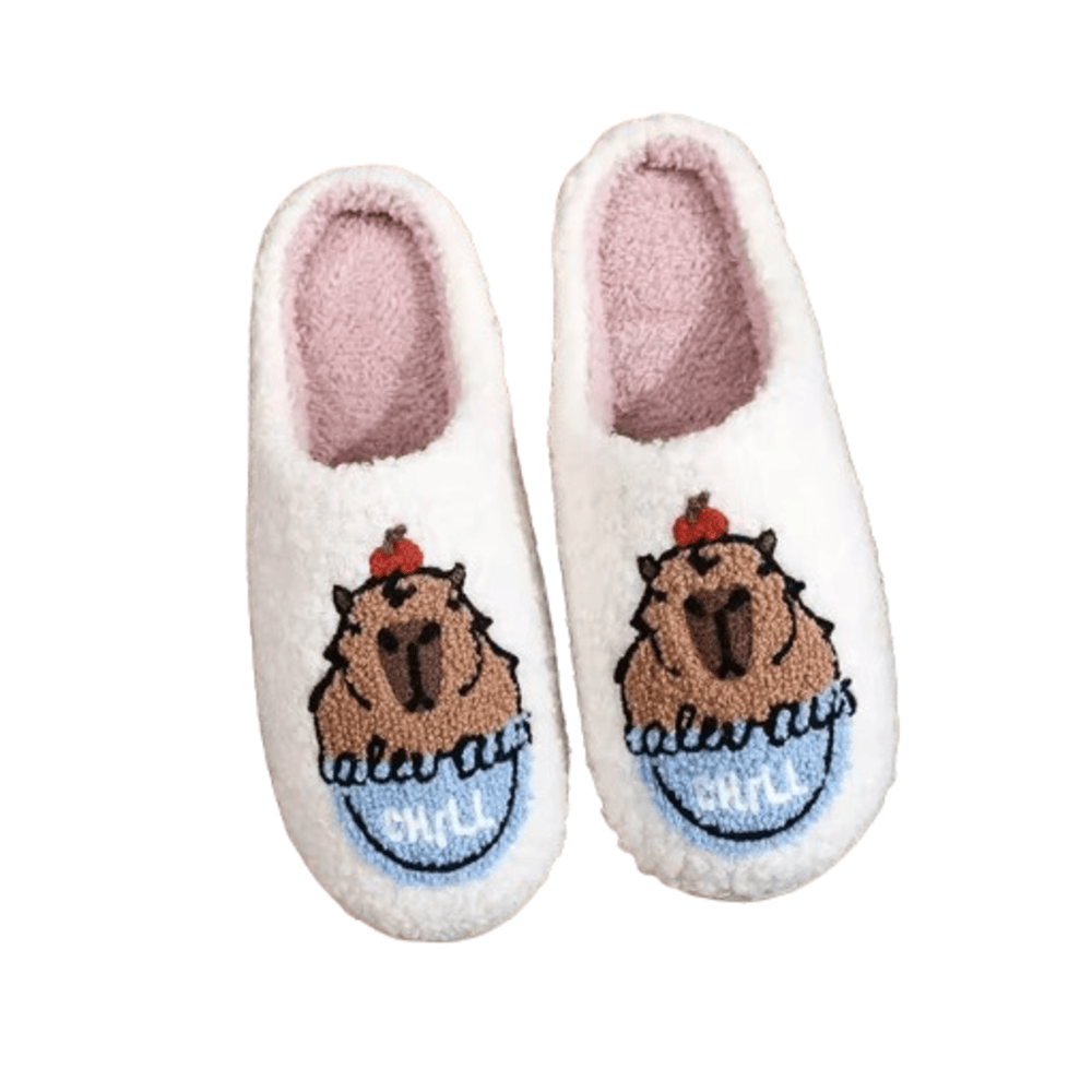 Capybara Soft Plush Slippers Capybara Soft Plush Slippers