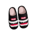 Shark Pattern Plush Slippers
