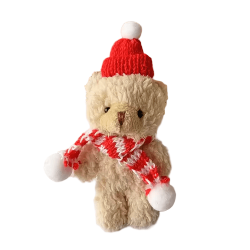 13cm Soft Christmas Teddy Bear Plush Toy 13cm Soft Christmas Teddy Bear Plush Toy