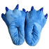 Winter Blue Monster Paw Plush Indoor Shoes
