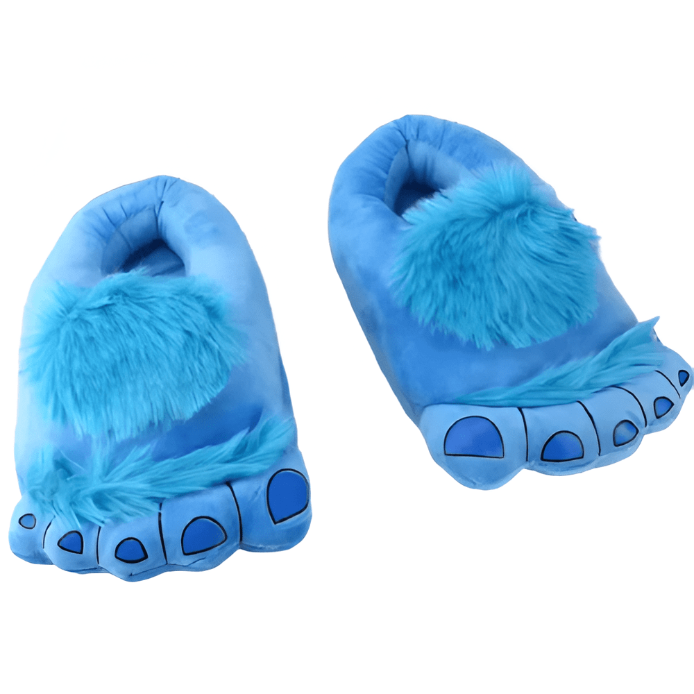 Soft Blue Big Feet Monster Plush Shoes Soft Blue Big Feet Monster Plush Shoes