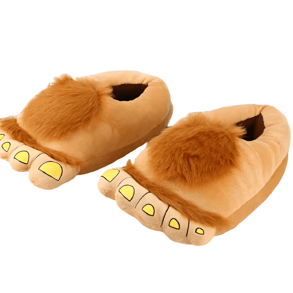 Soft Brown Big Feet Monster Plush Shoes Soft Brown Big Feet Monster Plush Shoes