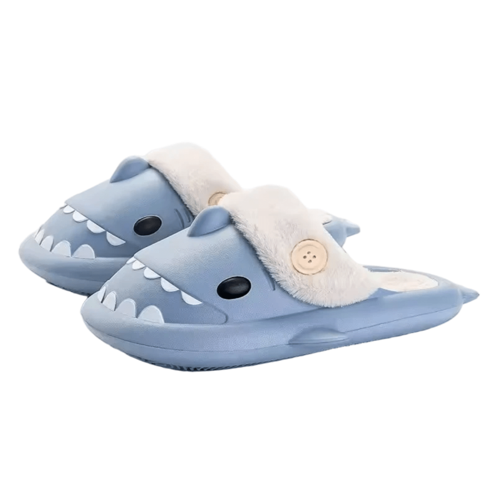 Blue Winter Indoor Shark Slippers Blue Winter Indoor Shark Slippers