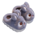 Cartoon Big Eye Gray Rabbit Plush Slippers