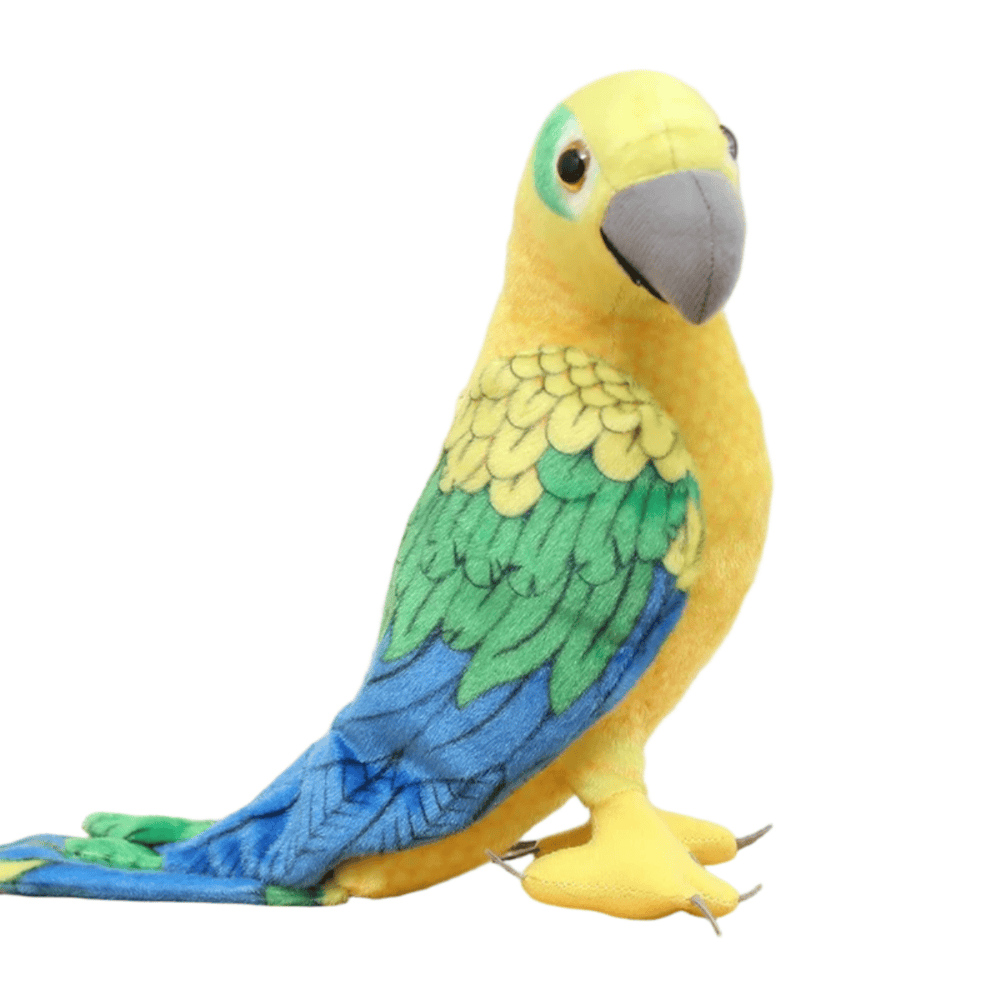 Realistic Yellow Parrot Plush Toy Realistic Yellow Parrot Plush Toy