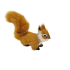 Soft Mini Squatting Brown Squirrel Toy