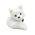 Soft Mini White Realistic Fox Toy