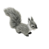 Mini Squatting Grey Squirrel Soft Toy