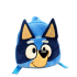 Cartoon Bluey Bandit Heeler Mini Plush Backpack