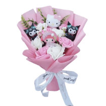 Cartoon Sanrio Characters Plush Flower Bouquet