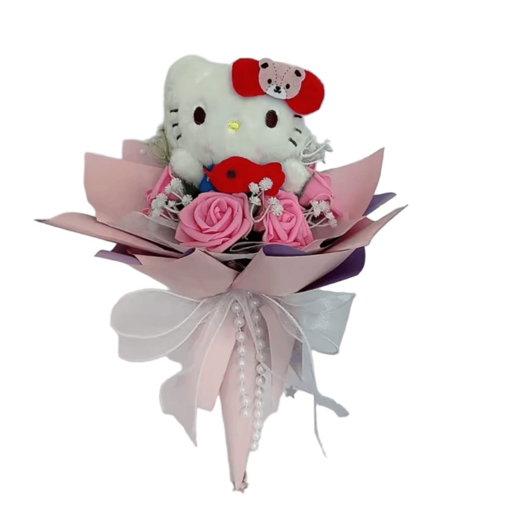 Cartoon Sanrio Hello Kitty Plush Flower Bouquet Cartoon Sanrio Hello Kitty Plush Flower Bouquet