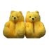 Cartoon Yellow Teddy Bear Plush Slippers