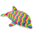 Soft Colorful Rainbow Dolphin Plush Toy