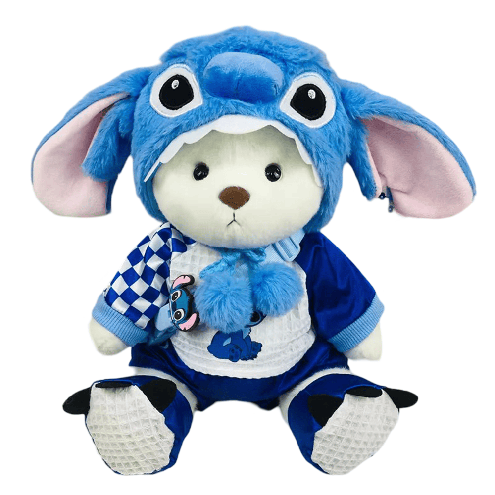 30cm Teddy Bear Dress Up With Stitch Plush Toy 30cm Teddy Bear Dress Up With Stitch Plush Toy