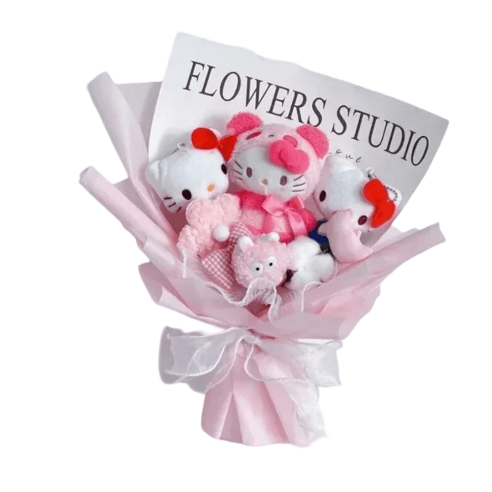 Sanrio Anime Hello Kitty Stuffed Plush Flower Bouquet Sanrio Anime Hello Kitty Stuffed Plush Flower Bouquet