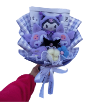 Sanrio Anime Kuromi Stuffed Plush Bouquet