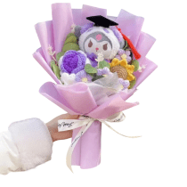 Sanrio Anime Graduation Kuromi Stuffed Plush Bouquet