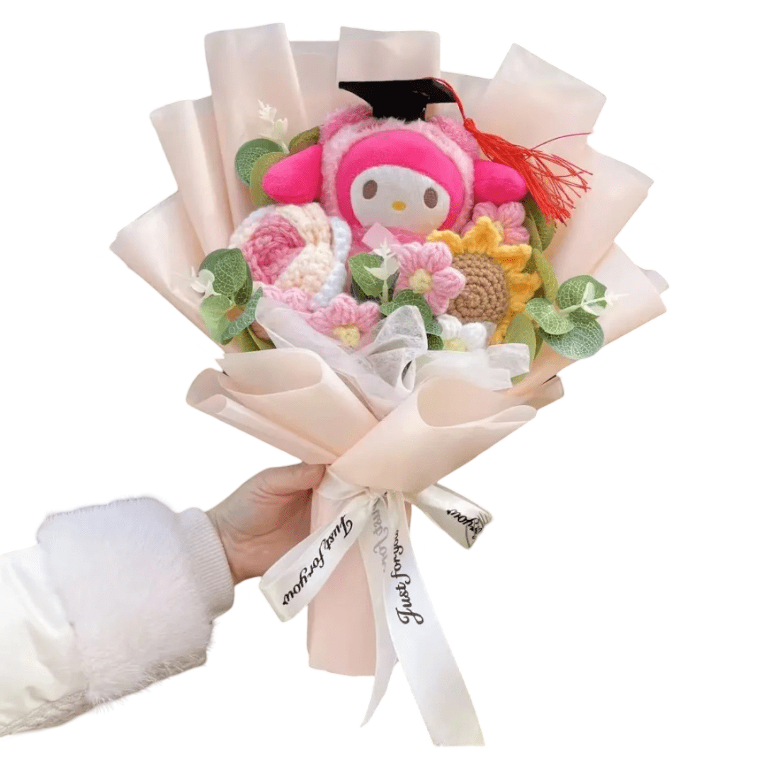 Sanrio Anime Graduation My Melody Stuffed Plush Bouquet Sanrio Anime Graduation My Melody Stuffed Plush Bouquet