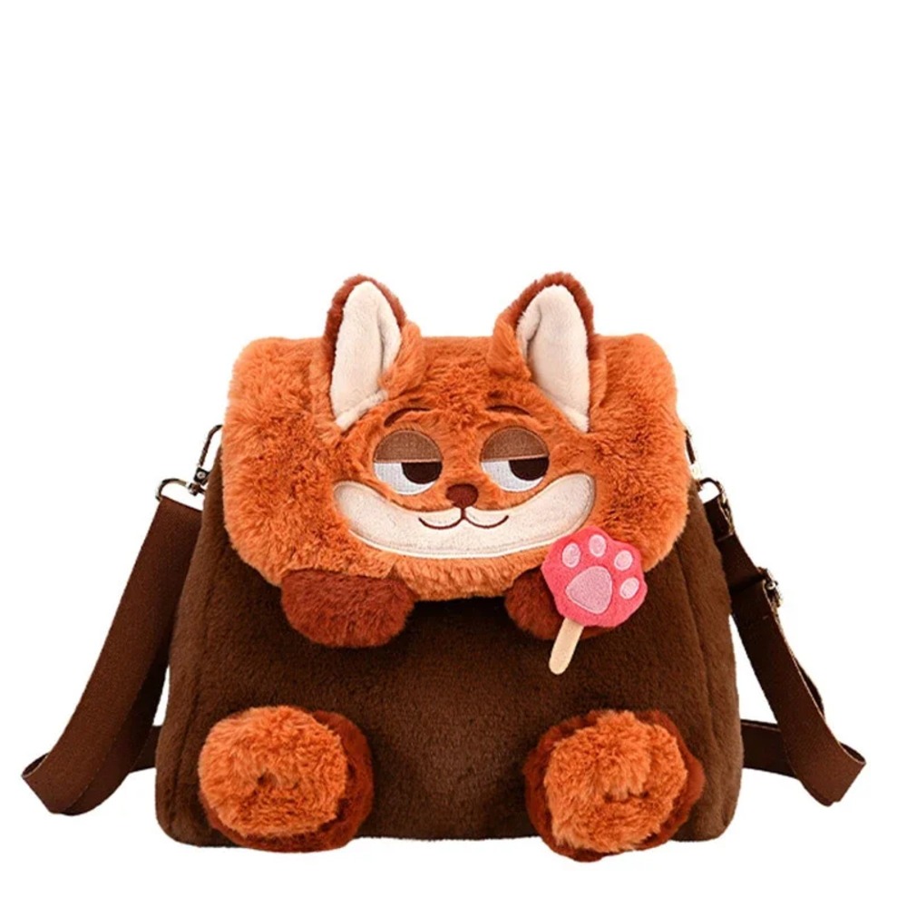 Cartoon Zootopia Nick Wilde Plush Shoulder Bag Cartoon Zootopia Nick Wilde Plush Shoulder Bag