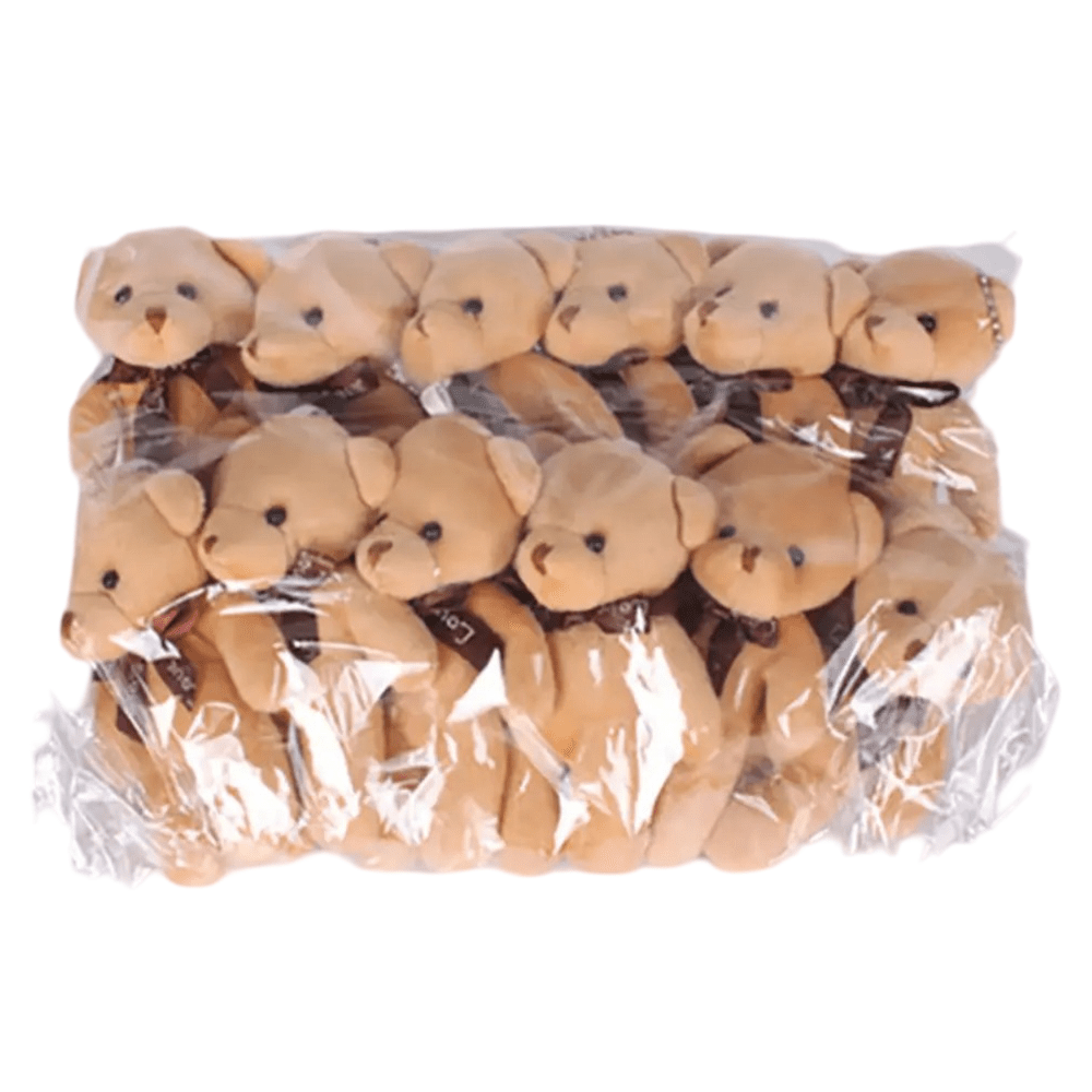 12Pcs Cartoon Stuffed Plush Bear Toy 12Pcs Cartoon Stuffed Plush Bear Toy