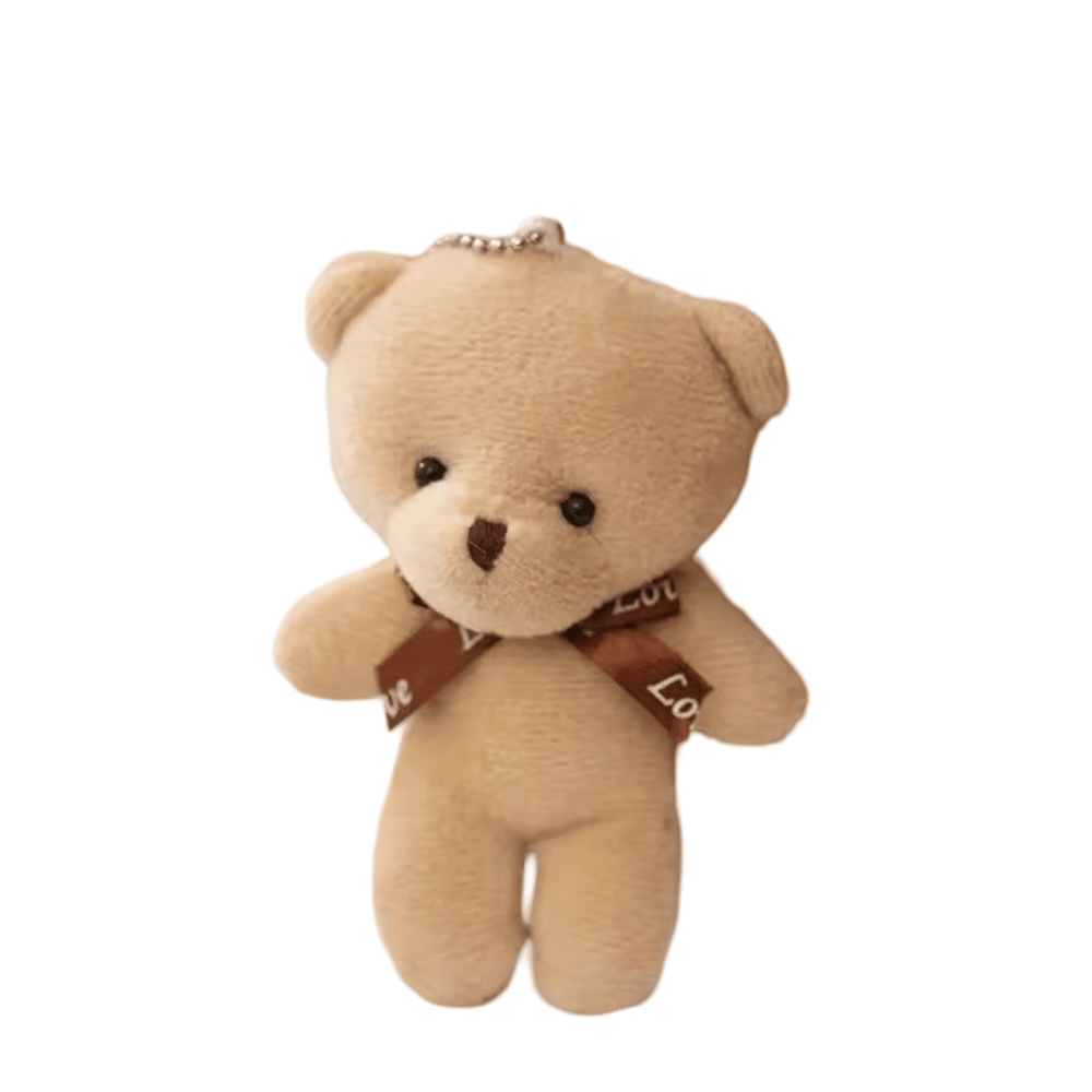 12cm Animal Brown Bear Stuffed Keychain 12cm Animal Brown Bear Stuffed Keychain