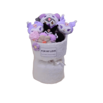 Sanrio Cartoon Kuromi Stuffed Plush Toy Bouquet