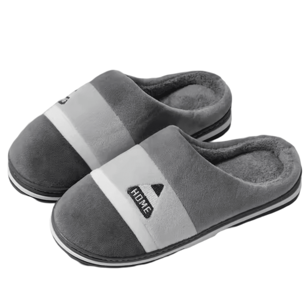 Gray Feslishoet Winter Indoor Slippers Gray Feslishoet Winter Indoor Slippers