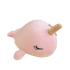 Cartoon Sea Fish Pink Narwhal Plush Keychain