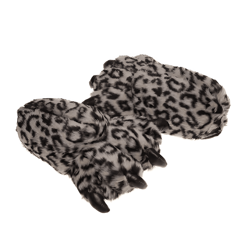 Soft Leopard Big Feet Monster Plush Slippers Soft Leopard Big Feet Monster Plush Slippers