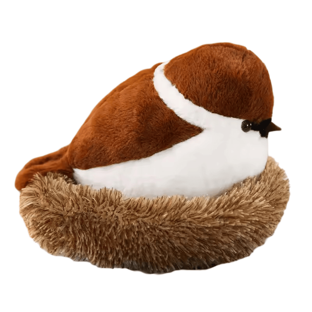 Sparrow Bird And Nest Plush Toy
