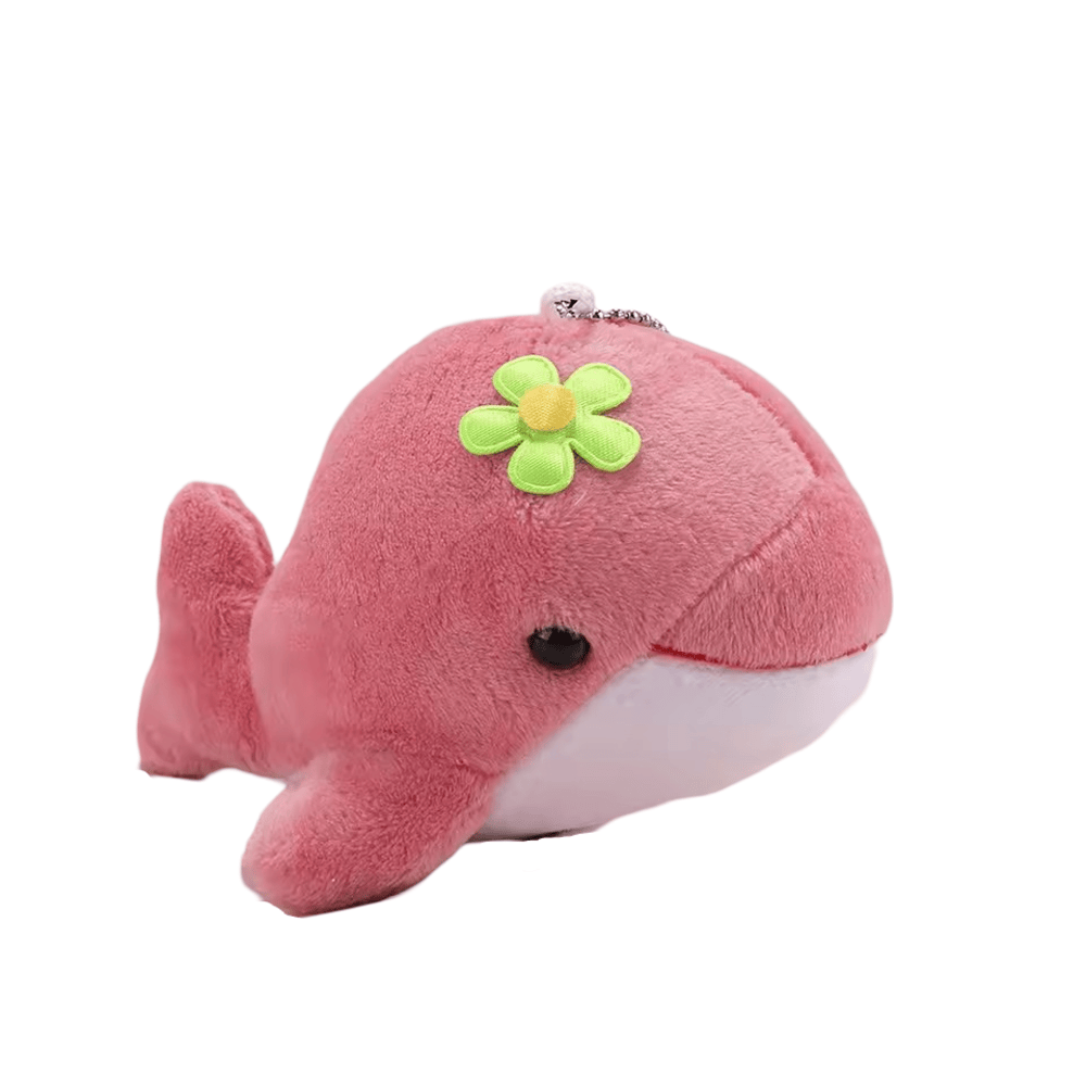 Cartoon Red Dolphin Stuffed Plush Keychain Cartoon Red Dolphin Stuffed Plush Keychain