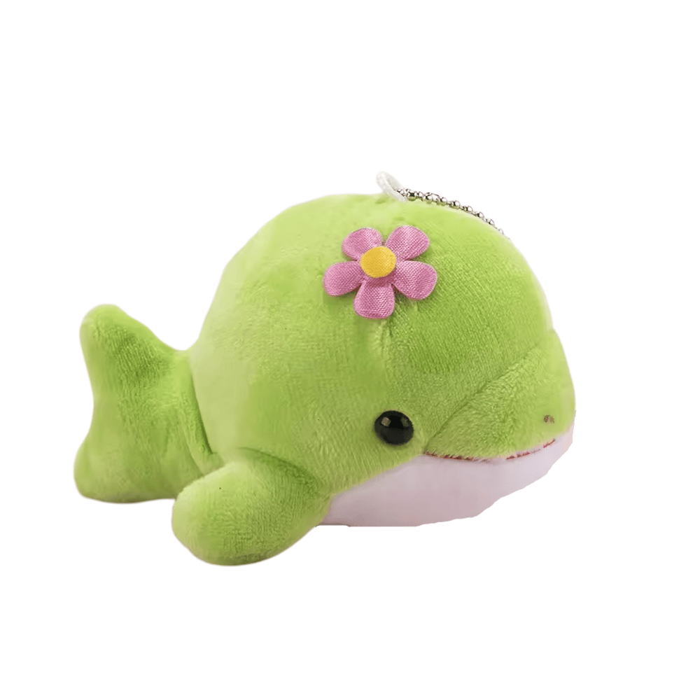 Cartoon Green Dolphin Stuffed Plush Keychain Cartoon Green Dolphin Stuffed Plush Keychain