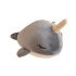Cartoon Sea Fish Grey Narwhal Soft Plush Keychain
