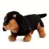 Black Dachshund Dog Stuffed Plush Toy
