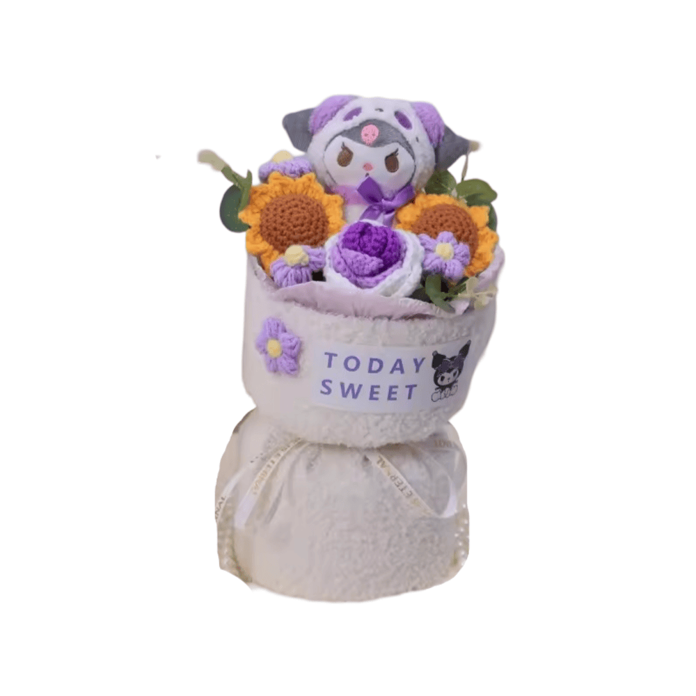 30cm Anime Sanrio Kuromi Stuffed Plush Bouquet 30cm Anime Sanrio Kuromi Stuffed Plush Bouquet
