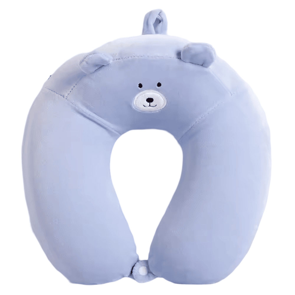 Cartoon Sky Blue Bear U-Shaped Pillow Cartoon Sky Blue Bear U-Shaped Pillow
