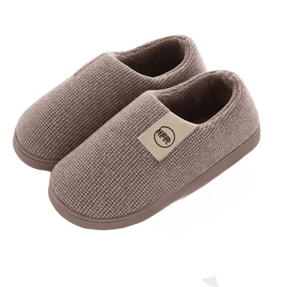 Soft Winter Brown Plush Indoor Shoes