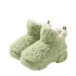 Winter Soft Green Plush Boots