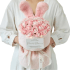 Rabbit Ears Pink Rose Bundle Bouquet