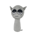 Game Sprunki Incredibox Gray Soft Plush Toy