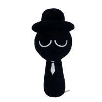 Game Sprunki Incredibox Black Soft Plush Toy