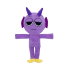 Game Sprunki Incredibox Durple Plush Toy