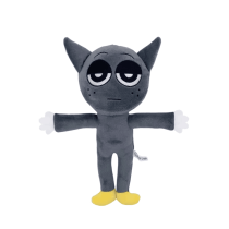 Game Sprunki Incredibox Gray Plush Toy