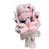 35cm My Melody Plush Bouquet With Flower