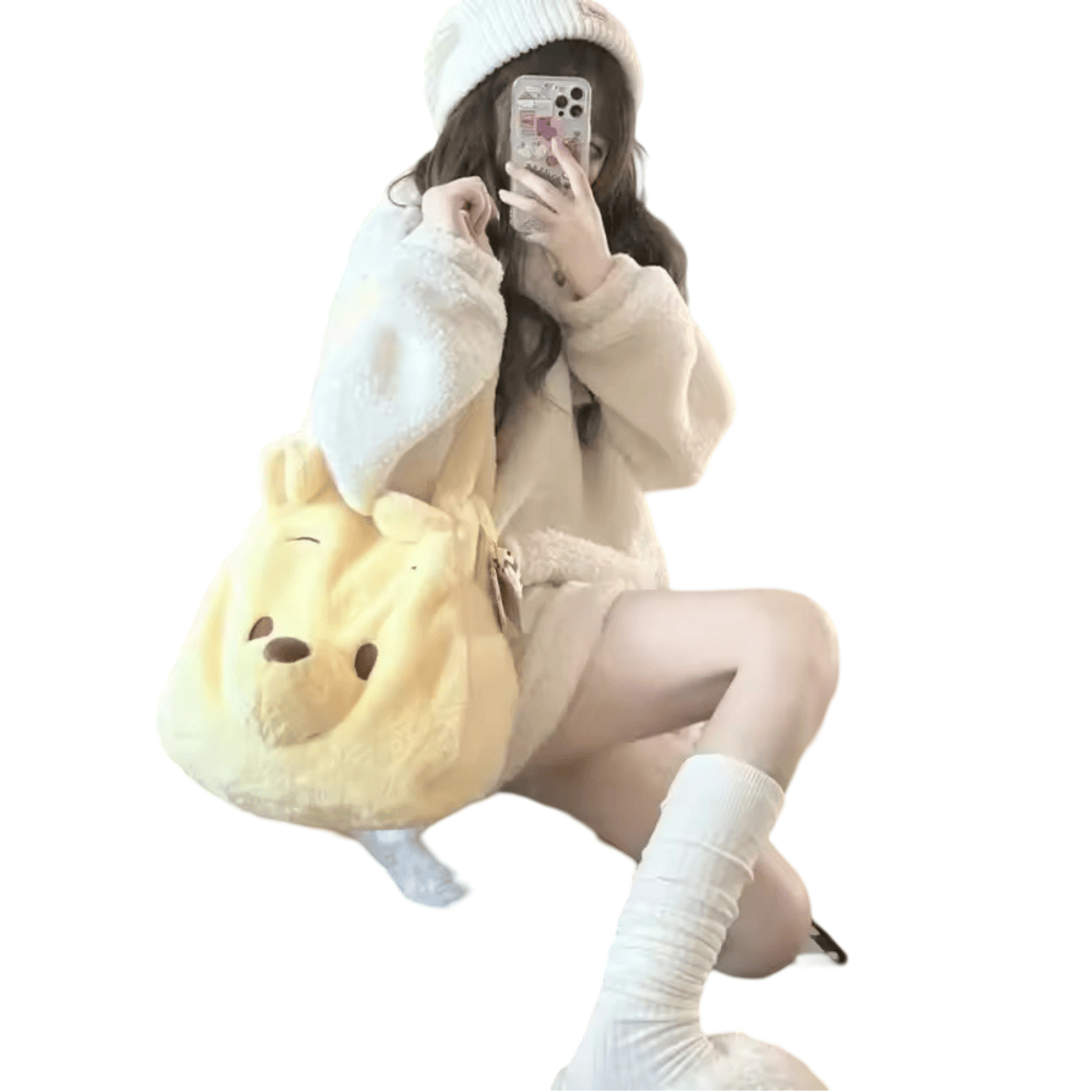 Winnie The Pooh Bear Plush Handbag Winnie The Pooh Bear Plush Handbag