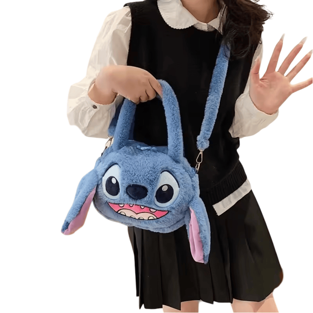 Cartoon Stitch Plush Shoulder Bag Cartoon Stitch Plush Shoulder Bag