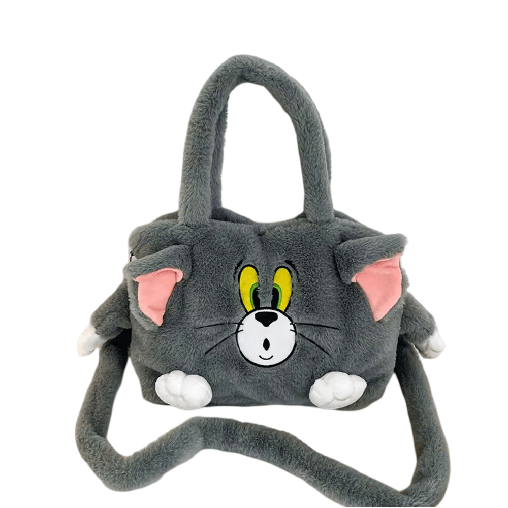 Cartoon Tom Plush Handbag Cartoon Tom Plush Handbag
