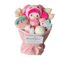 Sanrio Anime My Melody Plush Flower Bouquet