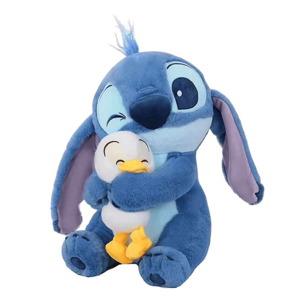 Disney Stitch Hugging Donald Duck Plush Toy 